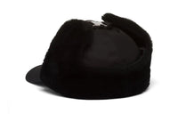 PRADA Nylon Leather Enamel Recycled Nylon Hats & Caps Men's Black