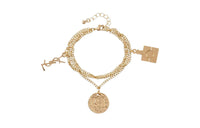 SAINT LAURENT Alloy Bracelets Women's Gold