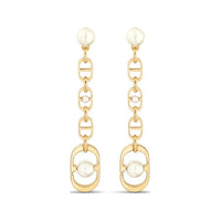 DIOR Metal Earrings Women's Gold