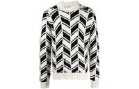 SAINT LAURENT Chevron Jacquard Jumper