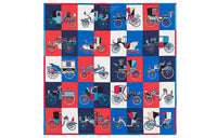 HERMES Silk Scarves Women's Blue