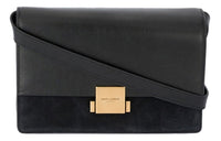 SAINT LAURENT Leather Crossbody Bag With Pouch Women's Black
