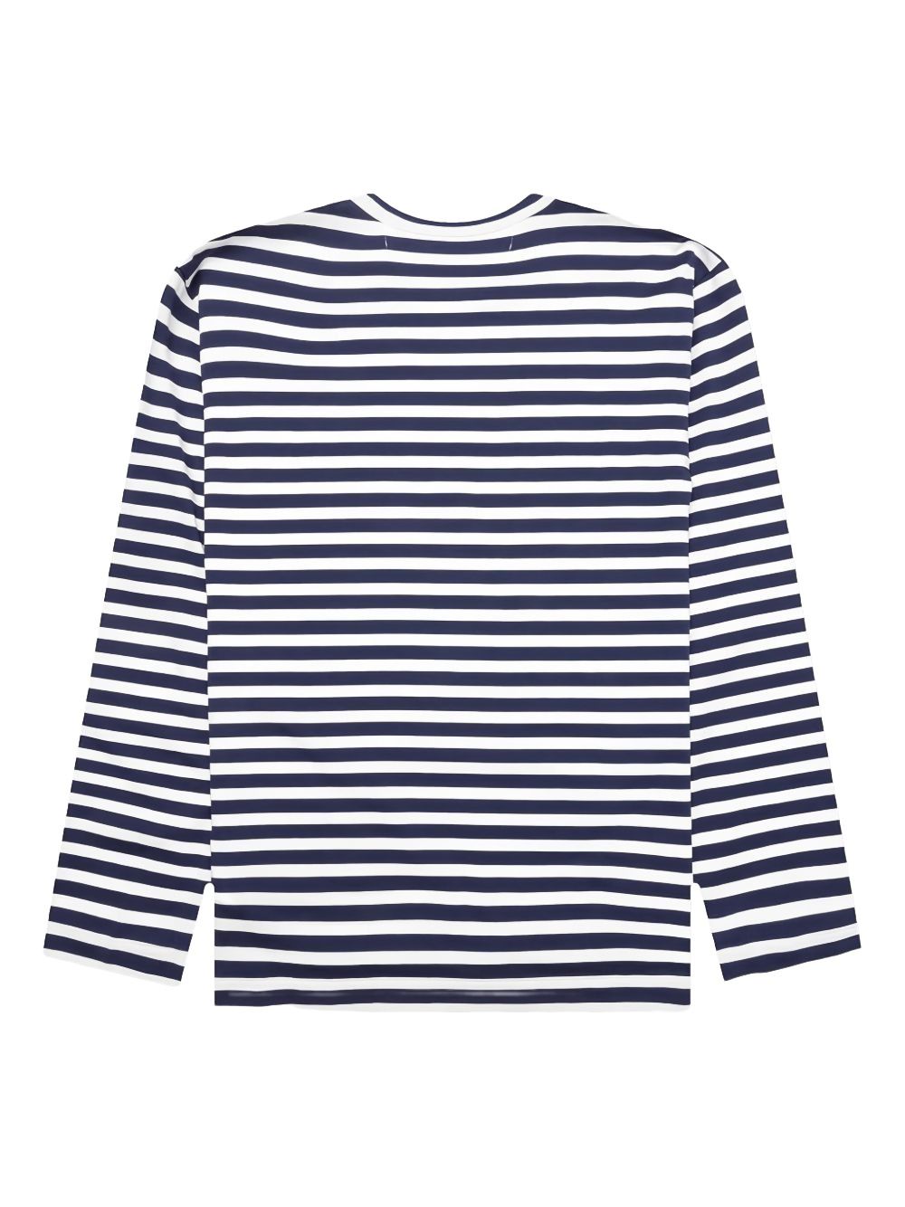 COMME des GARCONS PLAY SS25 Double Heart Striped T-Shirt 'Blue White' AZ-T332-051-1