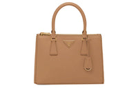 PRADA Galleria Killer Bag Leather Shoulder Bag Crossbody Bag Handbag Medium Size Women's Caramel Brown