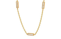 CELINE Line Triple Bracelet In Yellow Gold And Diamonds