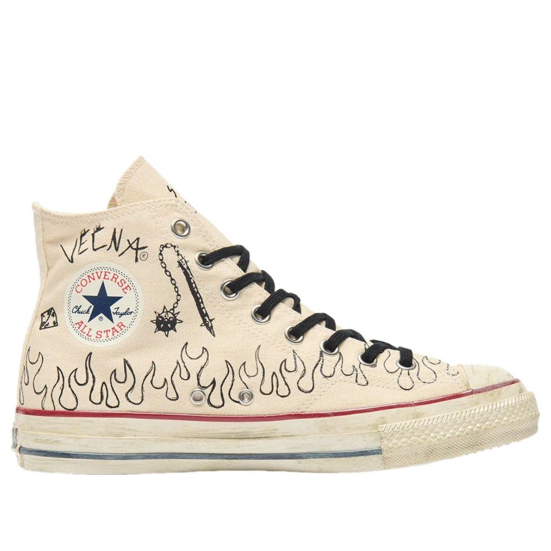 Converse x Stranger Things 5 All Star Aged 87 HC Hi 'Natural' 31317091