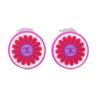 CHANEL 2004 Button Clip on Earrings