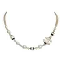 CHANEL Pearl Necklaces Women's Multicolor