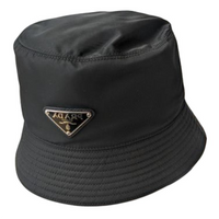 PRADA Recycled Nylon Bucket Hats Women's Black