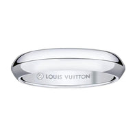 LOUIS VUITTON Lv Diamonds 4mm Band Platinum