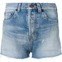 SAINT LAURENT Denim Shorts Women's Blue