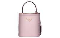 PRADA Panier Leather Shoulder Bag Crossbody Bag Handbag Small Size Women's Pink