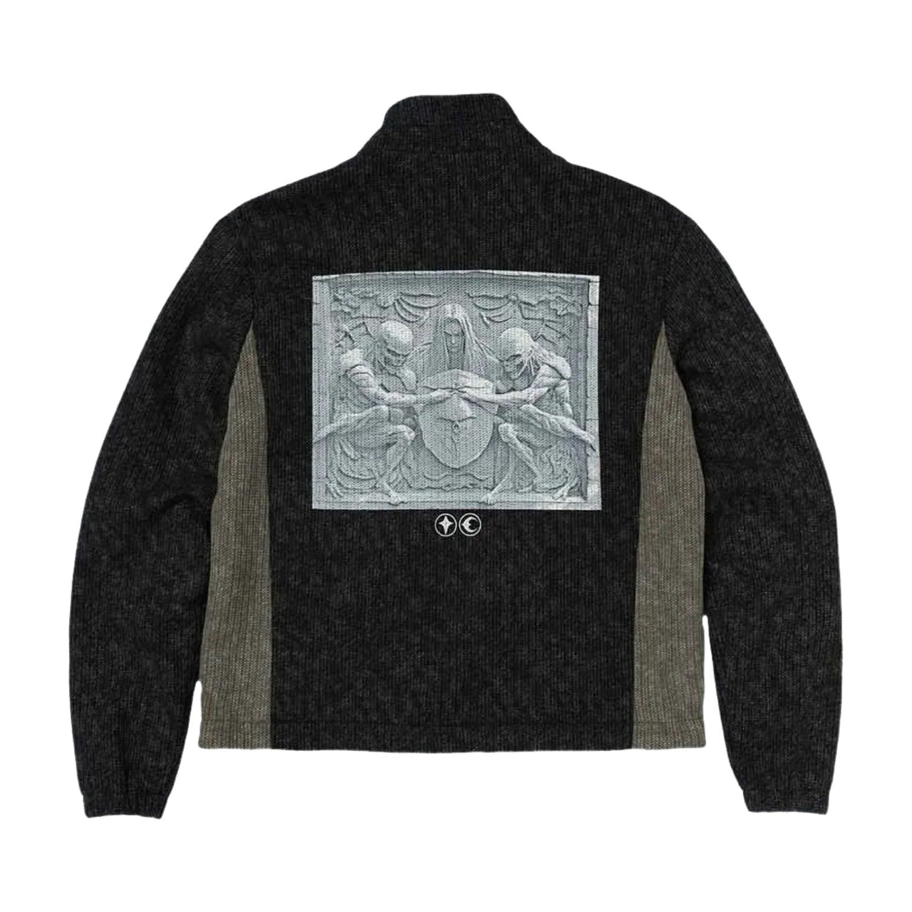 Thug Club Devil Peace Patch Knit Jacket 'Black' TC25JK3203