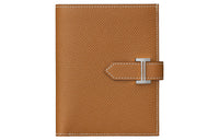 HERMES Bearn Epsom Calfskin Wallet Women's Brown