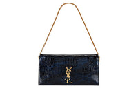 SAINT LAURENT KATE Calfskin Handbag Shoulder Bag Women's Blue