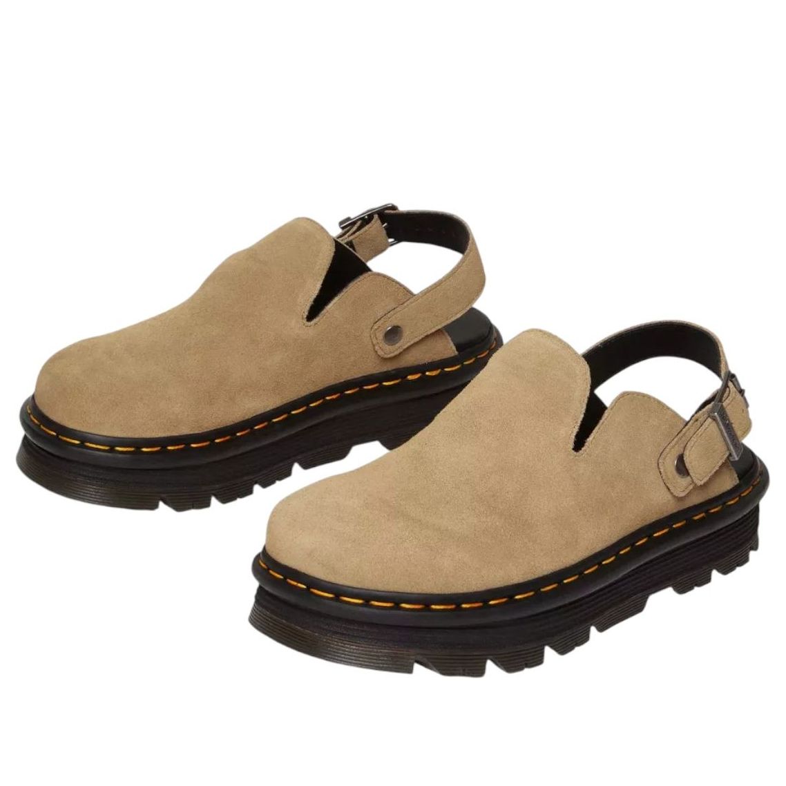 Dr. Martens Zebzag Suede Mules 'Savannah Tan' 31737439
