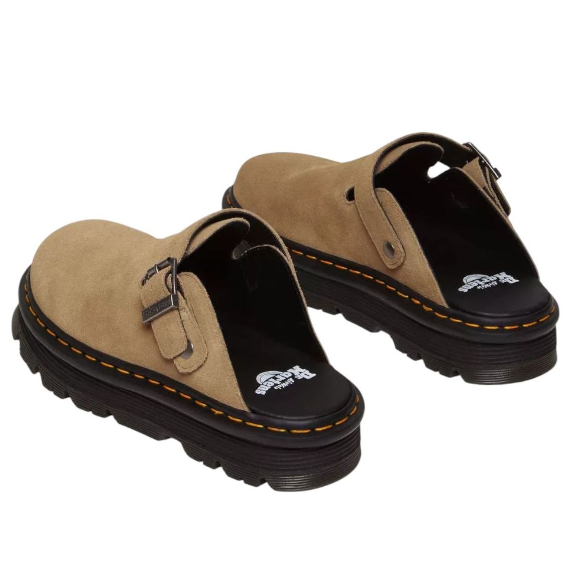 Dr. Martens Zebzag Suede Mules 'Savannah Tan' 31737439