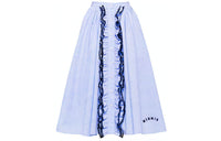 MIU MIU SS21 Casual Long Skirt Women's Blue