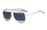 DIOR Sunglasses Unisex Silver Gray/Blue
