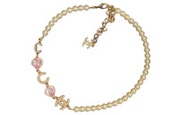CHANEL Pearl Necklaces Women's White
