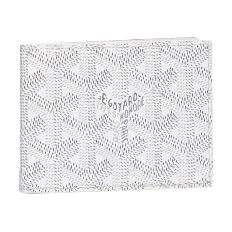 GOYARD Canvas Card Holder Unisex White
