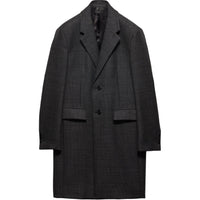 PRADA Checked Single Breasted Coat
