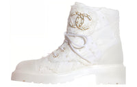 CHANEL Ankle Boots Women's White
