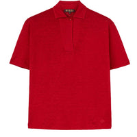 Loro Piana SS24 Polo Shirt Women's Pogo Red