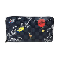 LOUIS VUITTON Canvas Wallet Men's Black