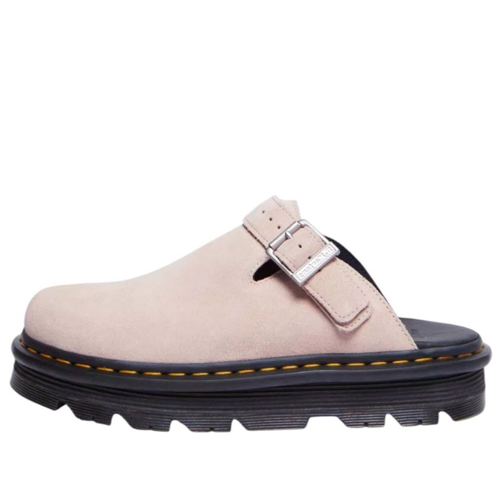 Dr. Martens Zebzag Suede Mules 'Powder Pink' 31937650