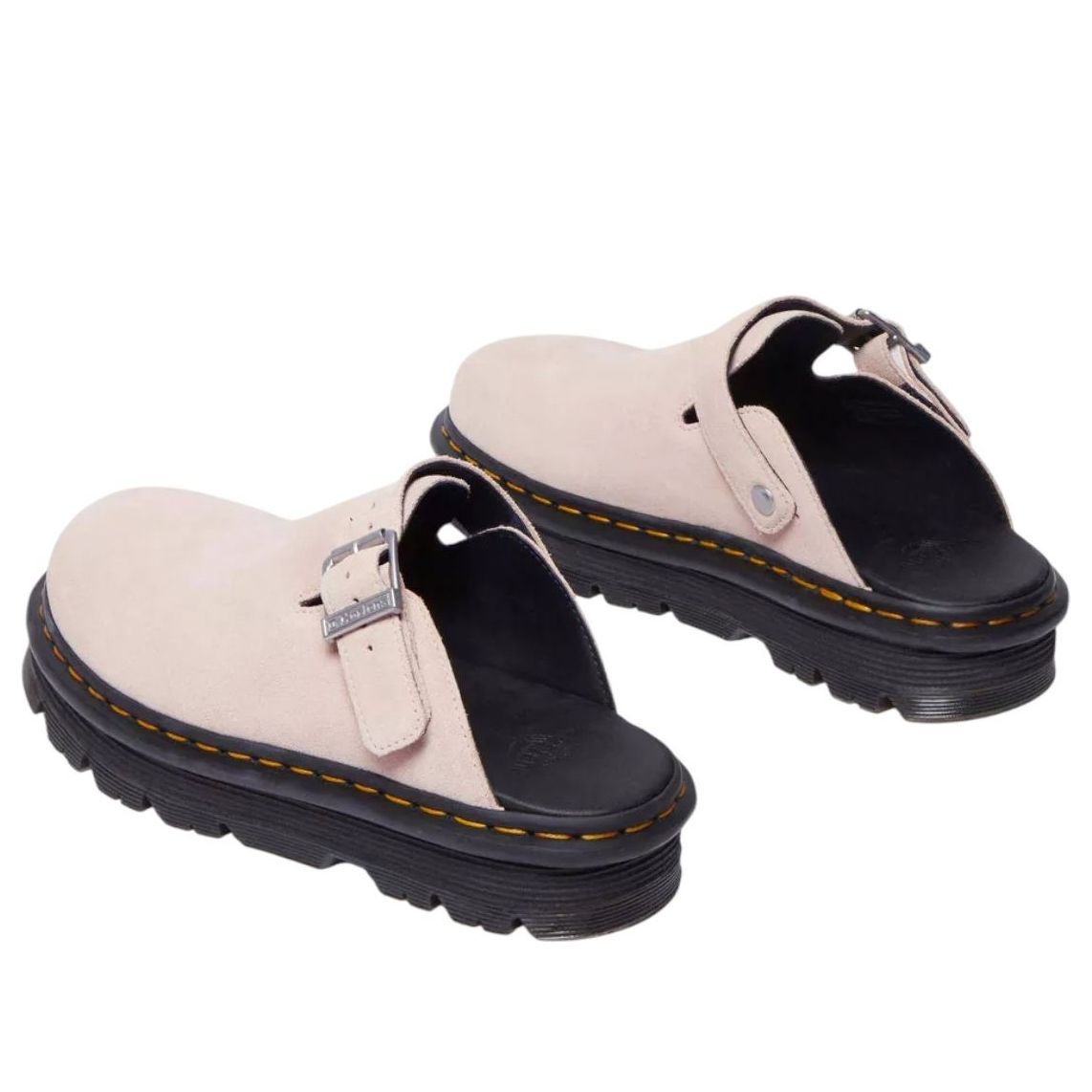 Dr. Martens Zebzag Suede Mules 'Powder Pink' 31937650
