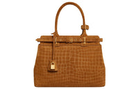 CELINE Cow Leather Suede Handbag Regular Women's Mountain Walnut Color
