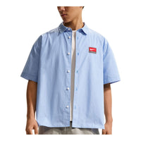 Nike Life Button-Down Shirt 'Pacific Blue White' IF0927-427