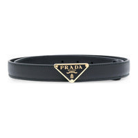 PRADA Leather Leather Belts Women's Black -