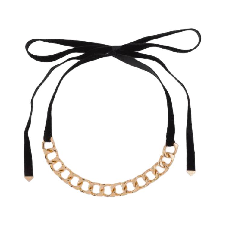 PRADA 12K Gold Bracelets Unisex Gold