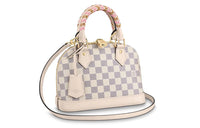 LOUIS VUITTON Alma Bb Damier Azur/Pink