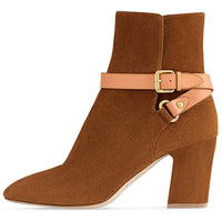 LOUIS VUITTON Ankle Boots Women's Brown