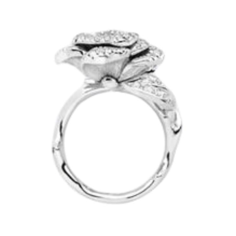 DIOR 18K White Gold Rings Women's Silver