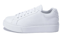 PRADA Macro Low-Top Stylish Skateboarding Shoes Men's White