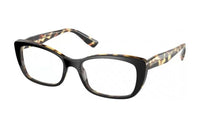 MIU MIU Acetate Cat Eye Optical Glasses Women's Black