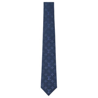 LOUIS VUITTON Mulberry Silk Ties Men's Blue