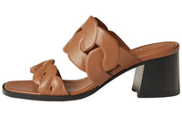 HERMES Stylish Sandal 6cm Women's Brown