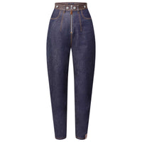 LOUIS VUITTON Topstitched Washed Denim Jeans