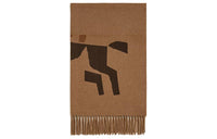 HERMES Knit Scarves Men's Khaki