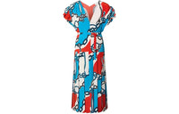LOUIS VUITTON Short-Sleeved Dresses Women's Multicolor