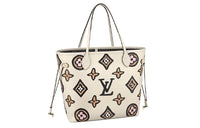 LOUIS VUITTON Neverfull Mm Wild At Heart Cream/Multi