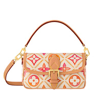 LOUIS VUITTON Diane Cow Leather Croissant Crossbody Bag Shoulder Bag Extra Mini Women's Multicolor