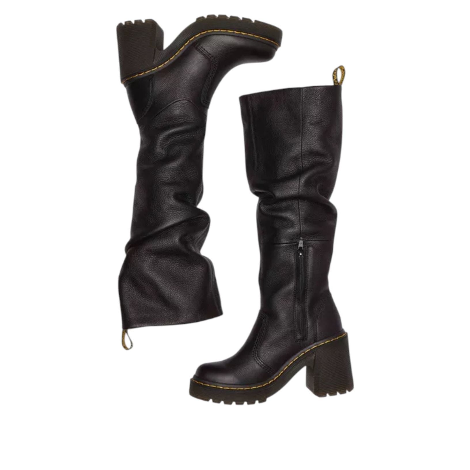 (WMNS) Dr. Martens Kasey Virginia Tall Heeled Boots 'Black' 32091001