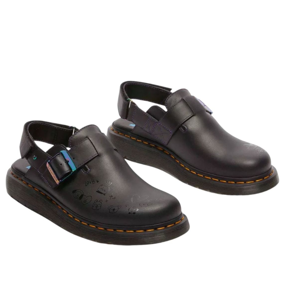 Dr. Martens x BT21 Jorge II Mules 'Black' 32180001