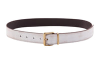 MIU MIU Leather Belts Women's White